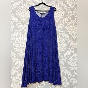 Lily Morgan Floral Print Asymmetrical Sleeveless Dress